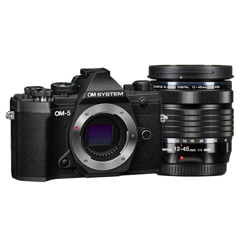 Kit OM System OM-5 12-45 mm noir